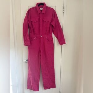 Pistola Long Sleeve Pink Jumpsuit Size M